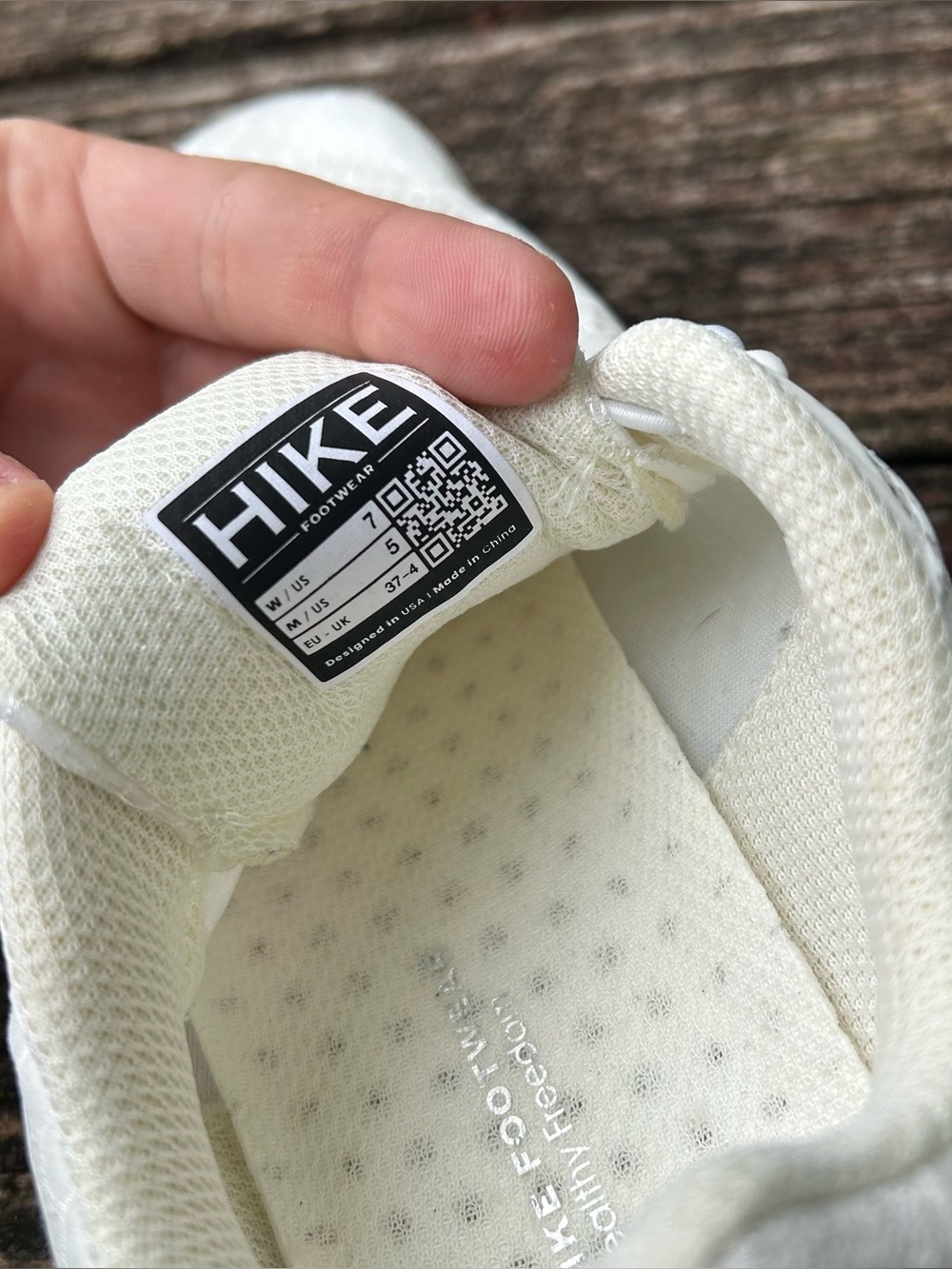 Hike Footwear HF Series Cloud Barefoot Sneaker White Grey EU 3 W 7 M 5 - Picture 6 of 6